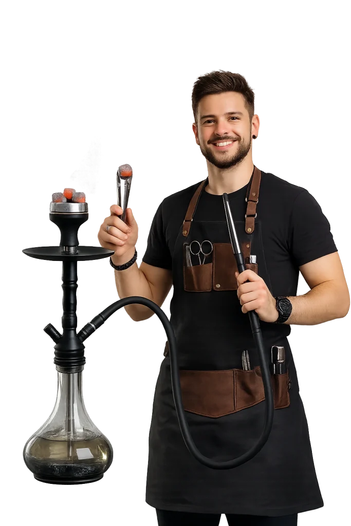 изображение кальянного мастера без фона