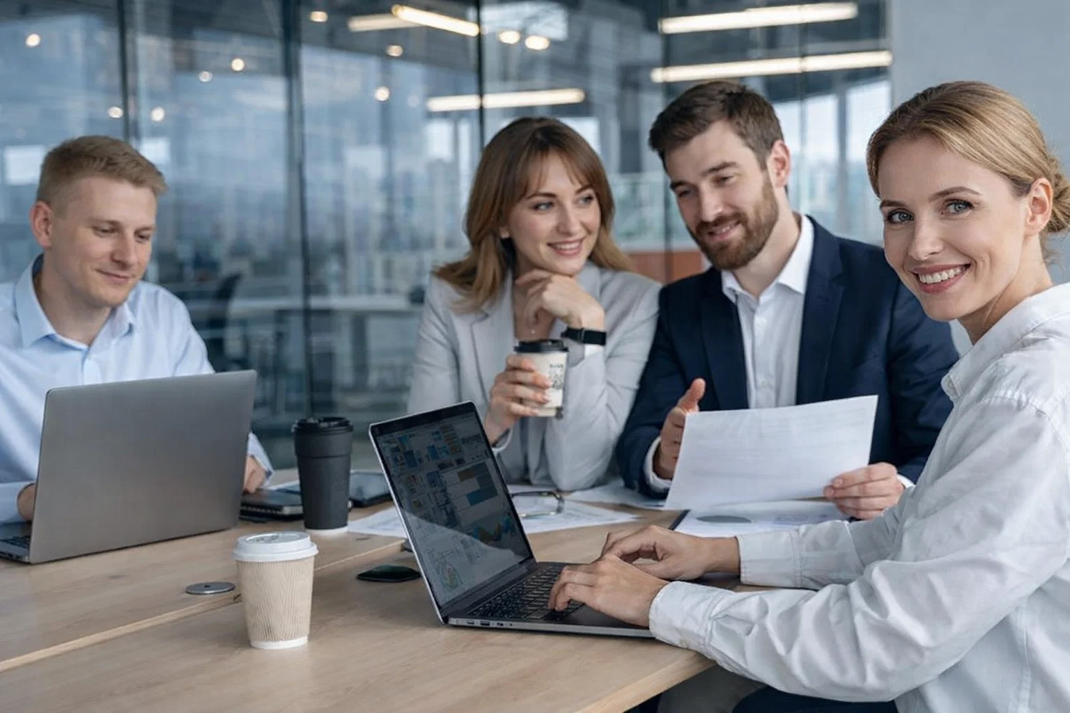 Обсуждаем запуск отзывов в офисе